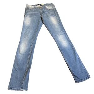 Rich & Skinny Womens Size 25 Light Wash Skinny Jeans Stretch USA Made